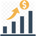 Grafico De Ingresos Analisis Signo De Dolar Icon