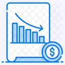 Grafico De Perdidas Grafico Financiero Analisis De Datos Icono