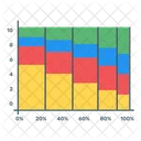 Grafico De Marimekko Grafico De Vestimenta Analisis De Datos Icono