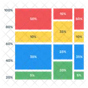 Grafico De Marimekko Grafico De Vestimenta Analisis De Datos Icono