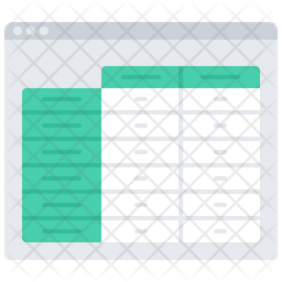 Table Icon - Download in Flat Style
