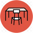 Table Study Chair Icon