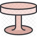 Table Circle Furniture Icon