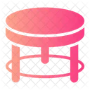 Table Round Wooden Icon