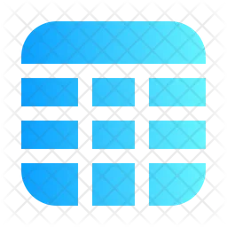 Table Cells  Icon