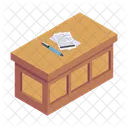 Table De Juge Bureau De Juge Table Daudience Icon