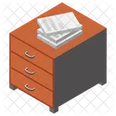Table De Bureau Dossiers De Bureau Tiroir Officiel Icon