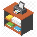 Table Dimprimante Imprimante De Bureau Equipements De Bureau Icon
