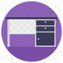 Table Drawers Bureau Icon
