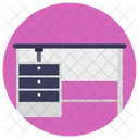 Table Drawers Bureau Icon