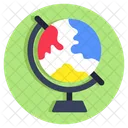 Table Globe Map Sphere Icon