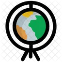 Table Globe Map Icon