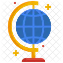 Globe Education Earth Grid Icon
