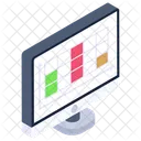 Data Analytics Business Report Graphical Representation Icon
