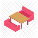 Isometric Illustration Table Icon