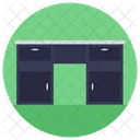 Table Drawers Bureau Icon