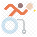 Table Tennis Wheelchair Icon