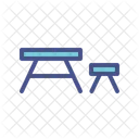 Table Furniture Chair Icon