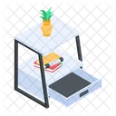 Table Decor Glass Icon