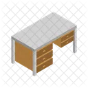 Table Isometric Business Icon