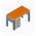 Table Isometric Business Icon