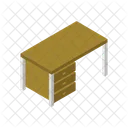 Table Isometric Business Icon