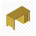 Table Isometric Business Icon