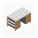 Table Isometric Business Icon