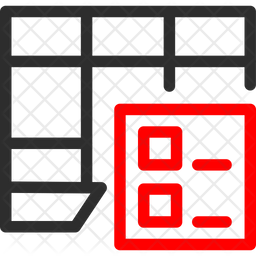 Table List Icon - Download in Dualtone Style