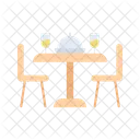 Table Restaurant Furniture Dinning Icon