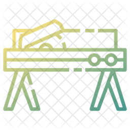 Table Saw Icon Download In Gradient Style