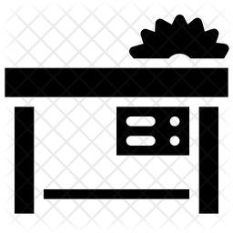Table Saw Icon Download In Glyph Style