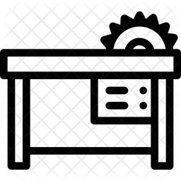 Table Saw Icon Download In Line Style