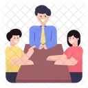 Table Talk Meeting  Icon