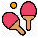 Table Tennis Ball Sport Pingpong Racket Equipment Icon