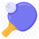 Table Tennis Racket Ball Icon