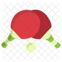 Table Tennis Ping Pong Racket Icon