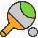 Table Tennis Ball Paddle Icon
