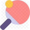 Table Tennis Ping Pong Paddle Icon