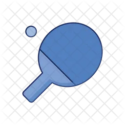 Table Tennis Bat  Icon