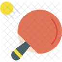 Table Tennis Racket Ping Pong Icon