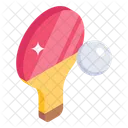 Table Tennis Racket Ball Icon