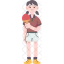 Table Tennis Sport Character Icon