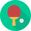 Table Tennis Bat Logo Icon