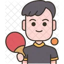 Table Tennis Player  Icon