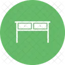 Table With Drawers Icon
