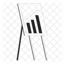 Tableau Blanc Croissance Bureau Icône