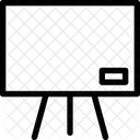 Blanc Tableau Craie Icône