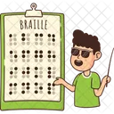 Tableau braille  Icône