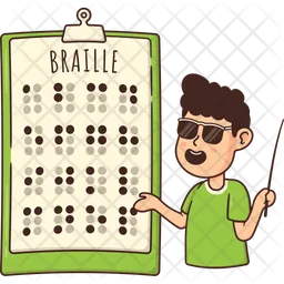 Tableau braille  Icône